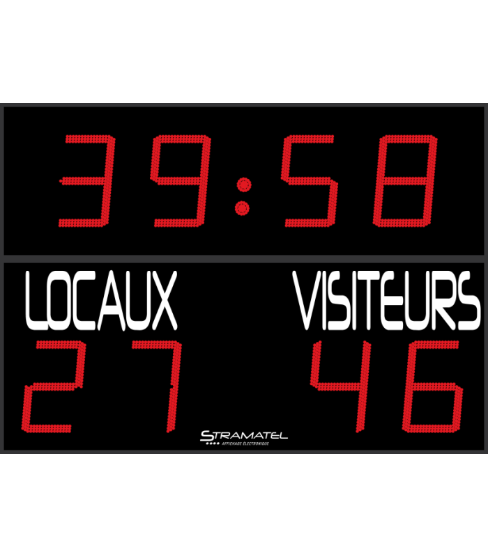 TABLEAU DE SCORE FOOT RUGBY 2,5 x 1,8 M