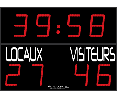 TABLEAU DE SCORE FOOT RUGBY 2,5 x 1,8 M
