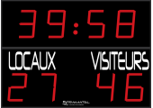 TABLEAU DE SCORE FOOT RUGBY 2.5 x 1.8 M