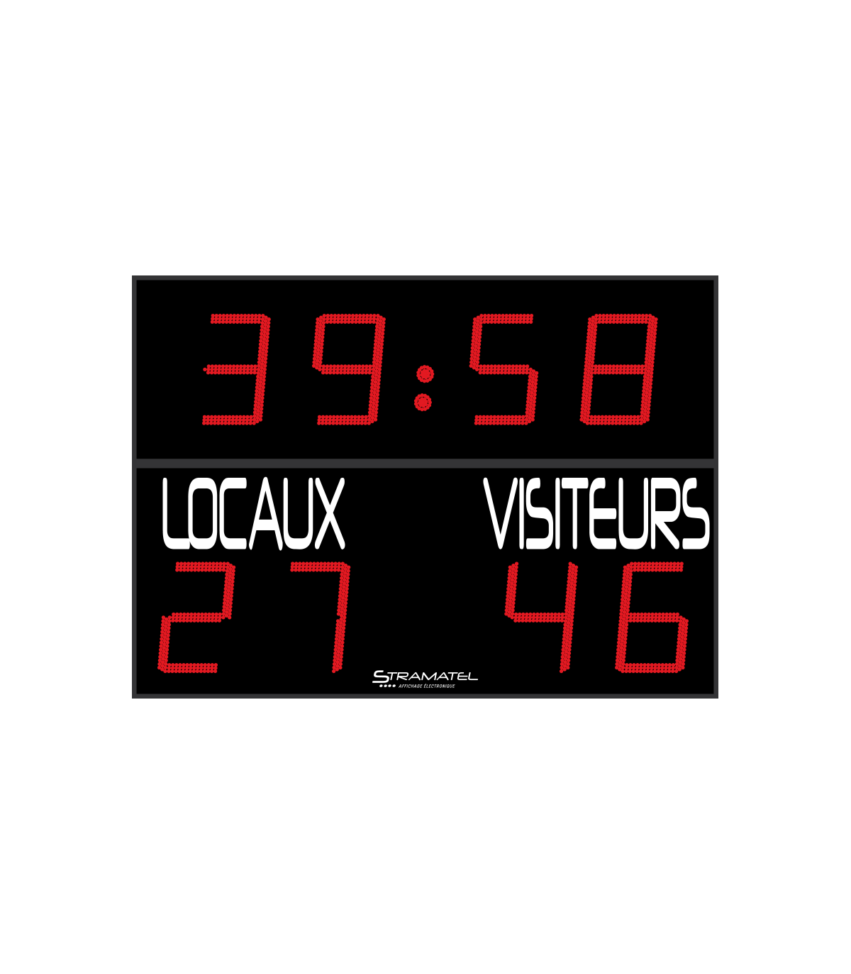 TABLEAU DE SCORE FOOT RUGBY 2,5 x 1,8 M