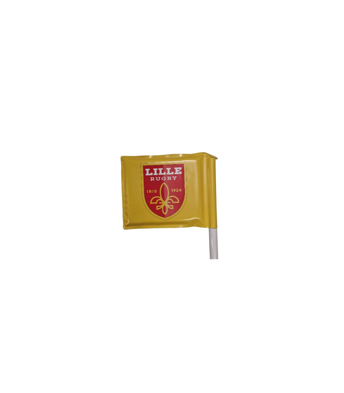 LOT DE 14 DRAPEAUX POTEAUX DE TOUCHE RUGBY PERSONNALISÉES IRIS LILLE RUGBY