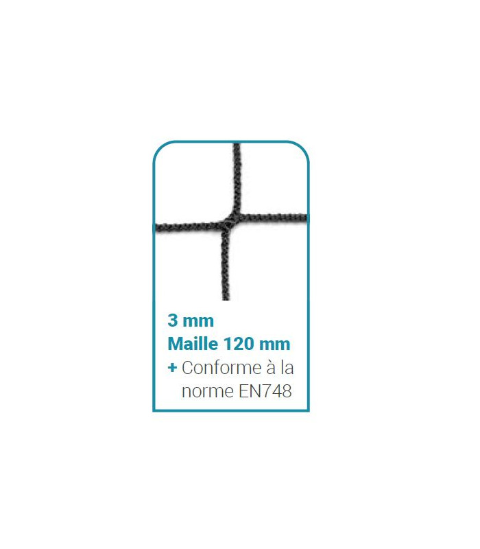 MAILLE FILETS DE FOOTBALL A 8 BUTS RABATTABLES