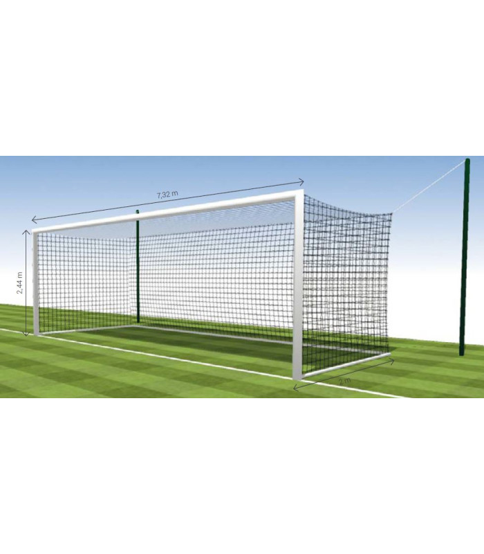 PAIRE DE FILETS DE FOOTBALL A 11 FORMAT EUROPÉEN