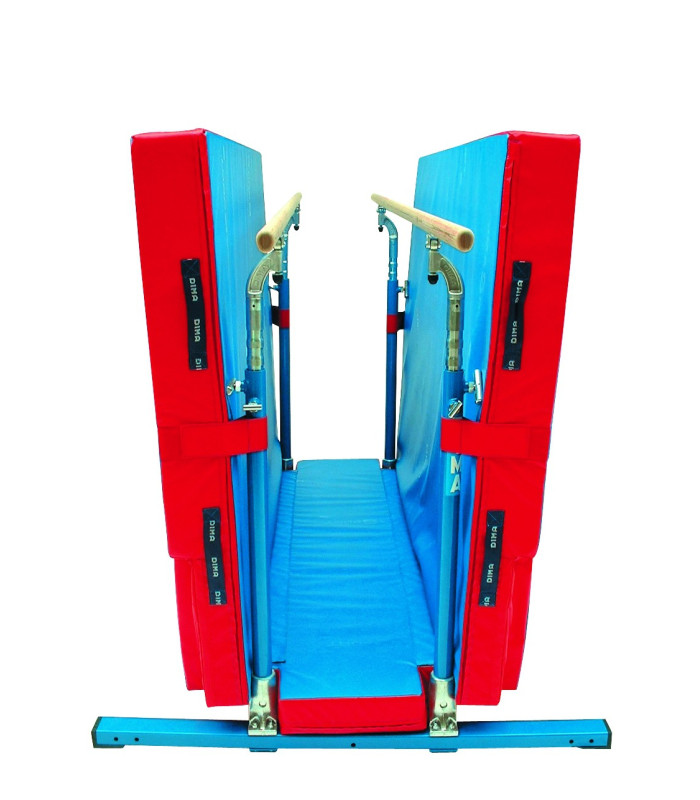 MATELAS REPLIABLE POUR BARRES PARALLELES ET MIXTES DIMASPORT VUE REPLIEE
