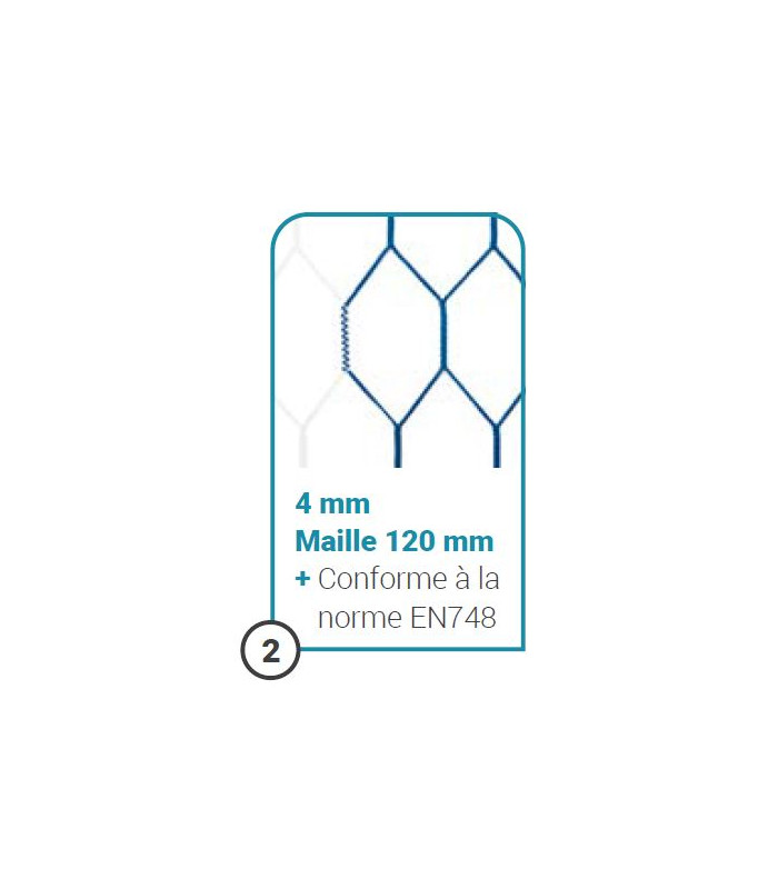 MAILLE HEXAGONALE FILET DE FOOTBALL A 11 FORMAT EUROPÉEN