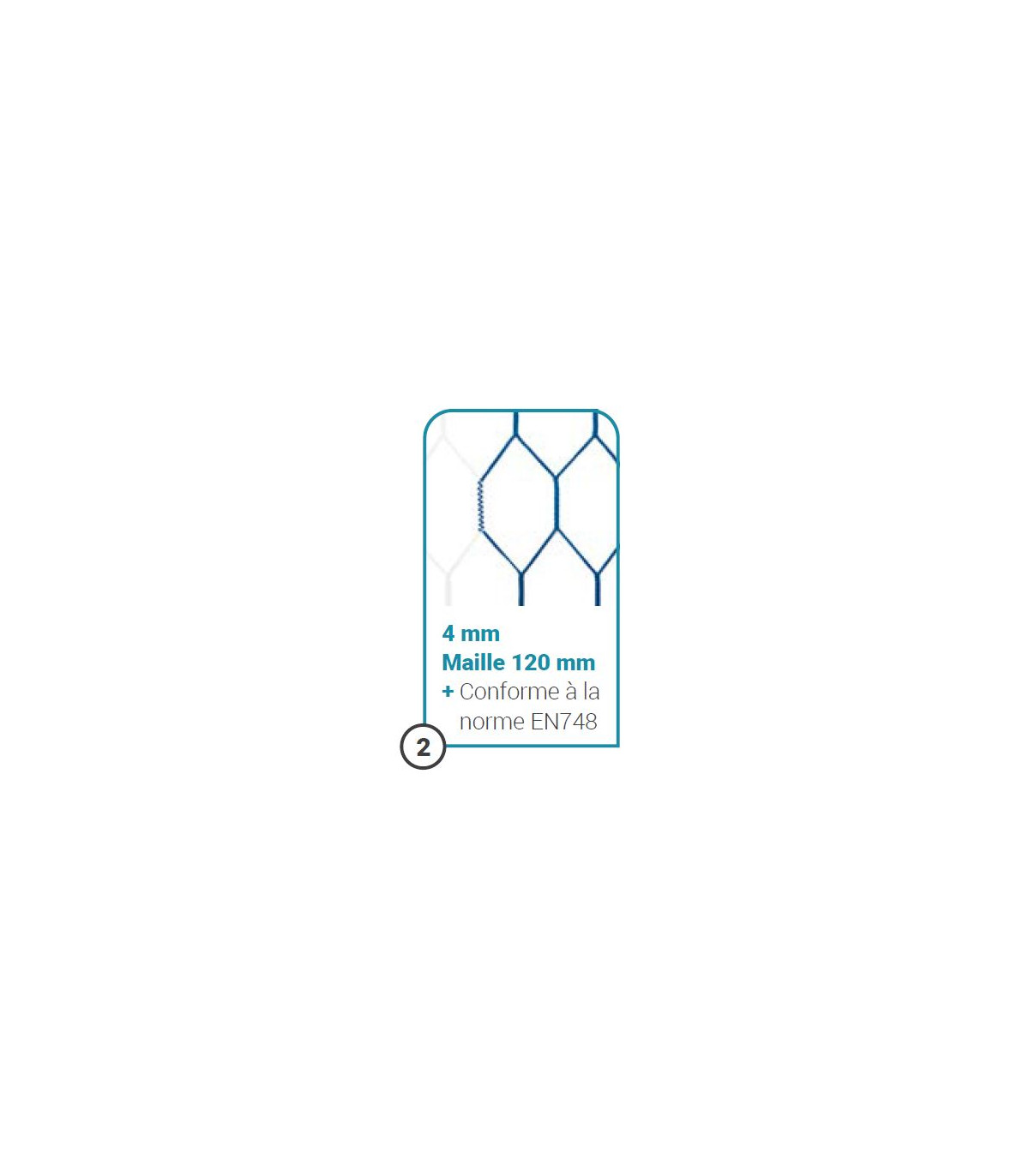 MAILLE HEXAGONALE FILET DE FOOTBALL A 11 FORMAT EUROPÉEN