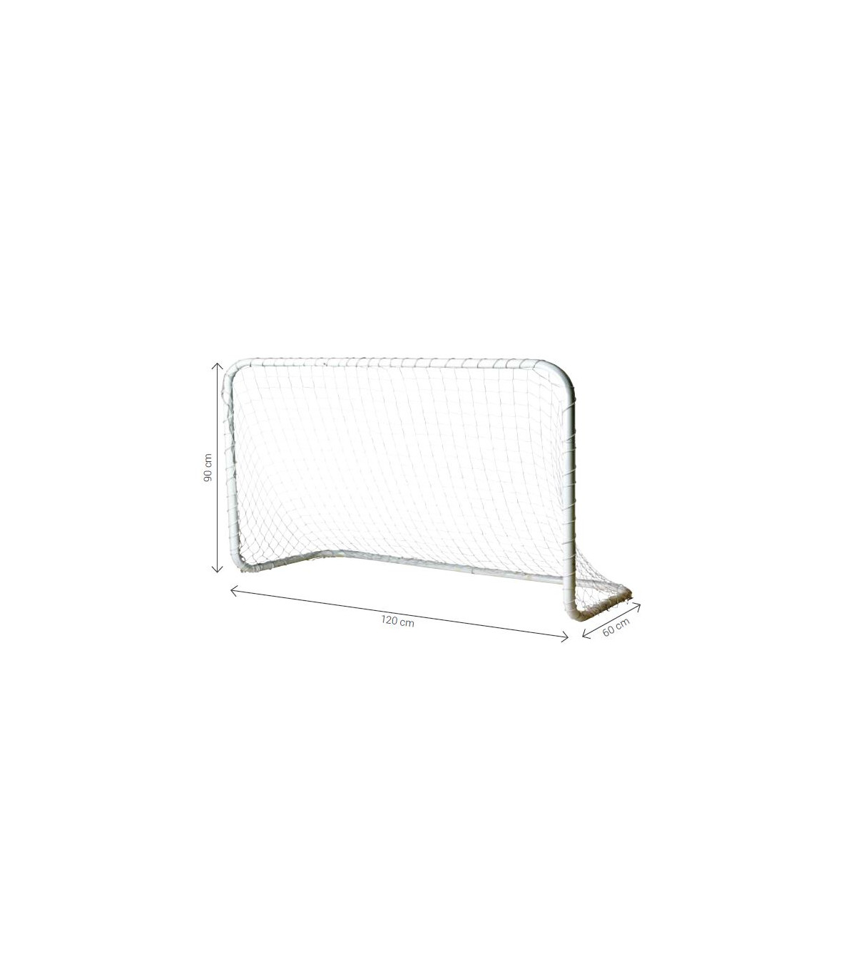 DIMENSIONS MINI BUT FOOTBALL REVERSIBLE 120 x 90 x 60 CM