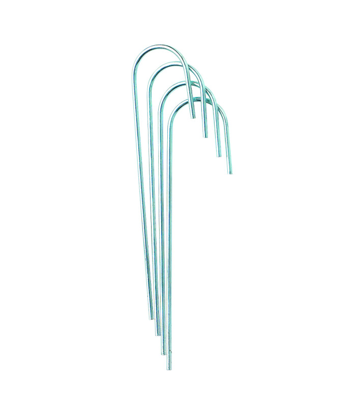 LOT DE 4 PIQUETS ANCRAGE FILET