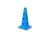 CONE 12 TROUS AVEC ENCOCHE 50 CM BLEU