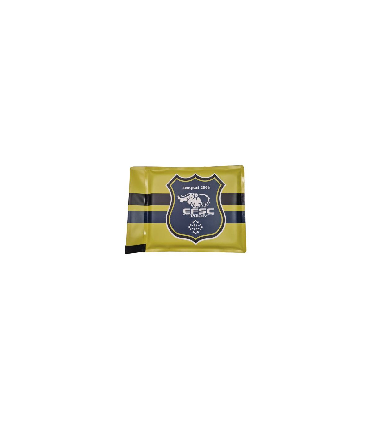 LOT DE 14 DRAPEAUX POTEAUX DE TOUCHE RUGBY PERSONNALISÉES EXEMPLE 3
