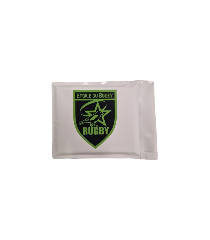 LOT DE 14 DRAPEAUX POTEAUX DE TOUCHE RUGBY PERSONNALISÉES ENTENTE BUGEY