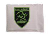 LOT DE 14 DRAPEAUX POTEAUX DE TOUCHE RUGBY PERSONNALISÉES ENTENTE BUGEY