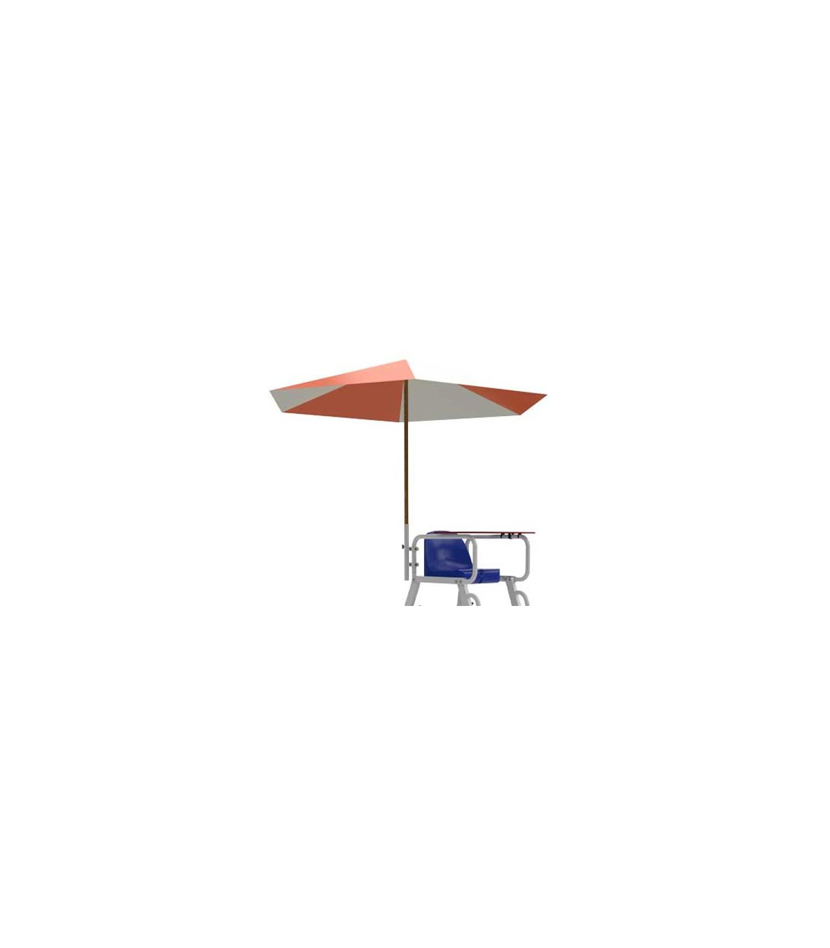 SUPPORT PARASOL POUR CHAISE DE SURVEILLANCE OU CHAISE ARBITRE TENNIS