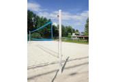 POTEAUX BEACH VOLLEY COMPÉTITION BLANCS AVEC TREUIL