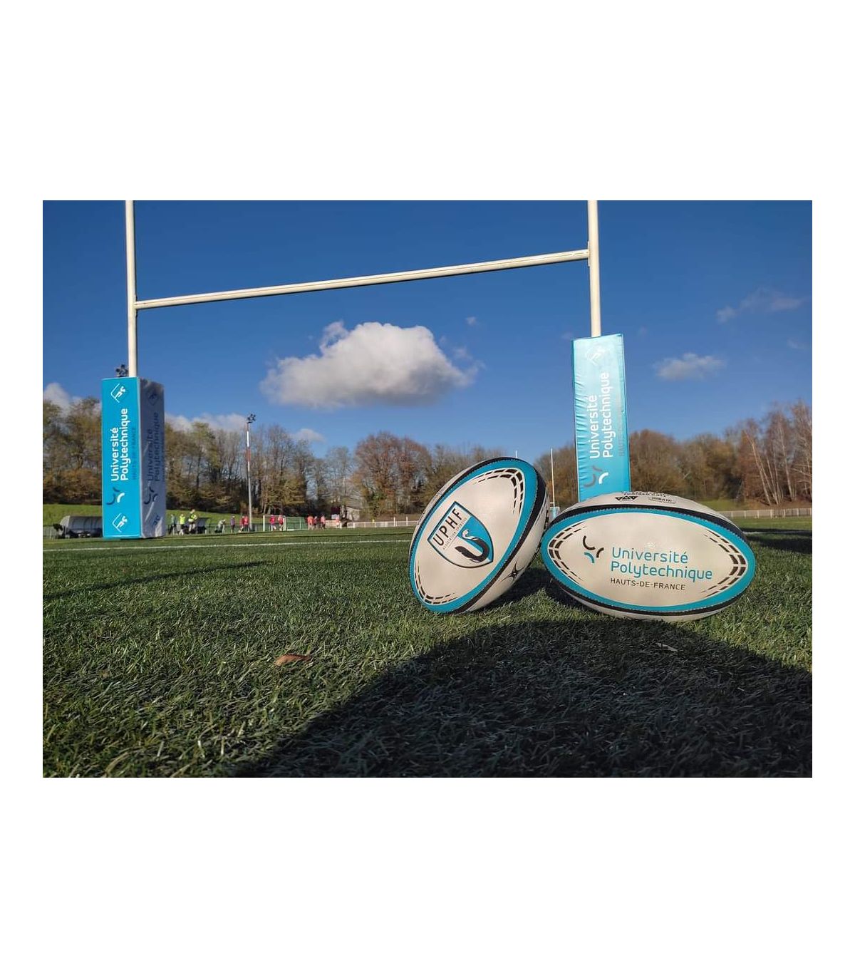 LOT DE 4 PROTECTIONS POTEAUX RUGBY PERSONNALISÉES