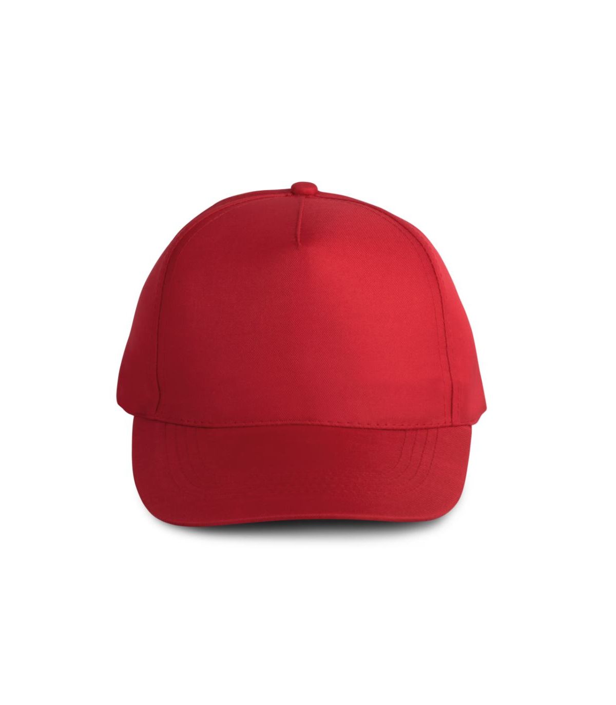 CASQUETTE POLYESTER 5 PANNEAUX ROUGE FACE