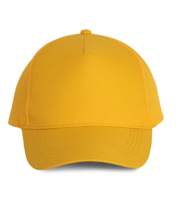CASQUETTE POLYESTER 5 PANNEAUX JAUNE