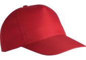 CASQUETTE POLYESTER 5 PANNEAUX ROUGE 