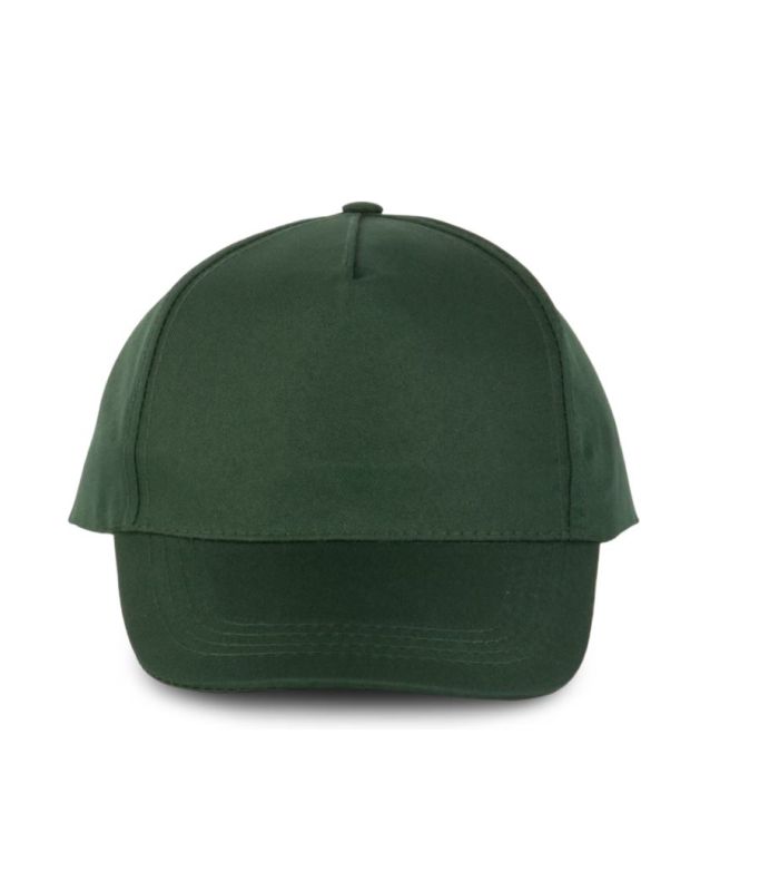 CASQUETTE POLYESTER 5 PANNEAUX VERT BOUTEILLE