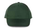 CASQUETTE POLYESTER 5 PANNEAUX VERT BOUTEILLE