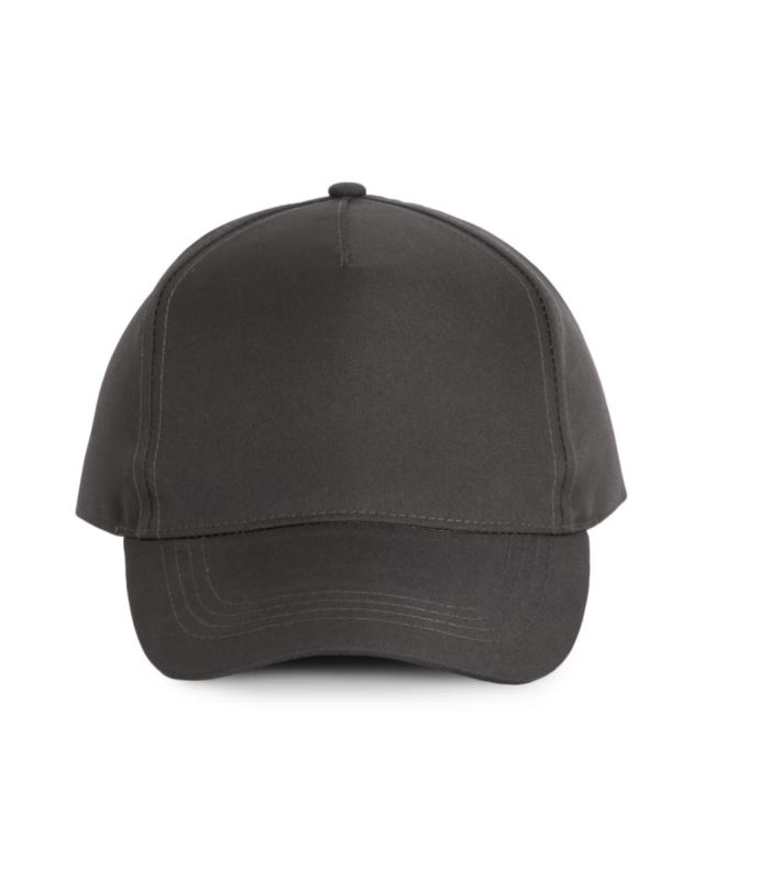 CASQUETTE POLYESTER 5 PANNEAUX GRIS