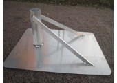 EMBASE POTEAUX BEACH VOLLEY ALUMINIUM