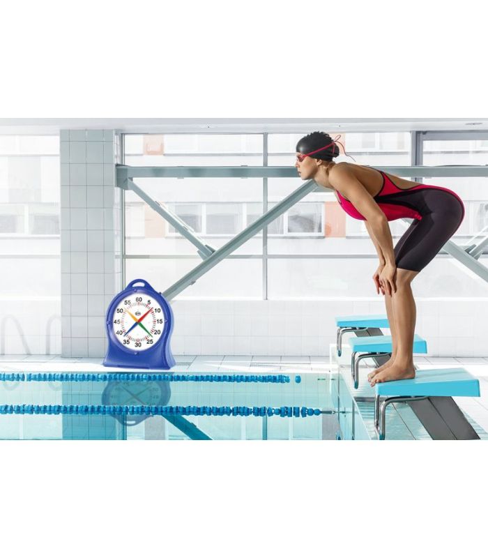 CHRONOMETRE PORTABLE CRUCIFORME NATATION BORD DE BASSIN