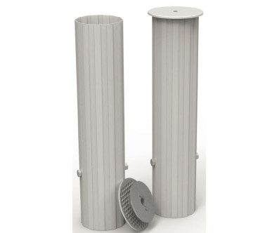 LOT DE 2 FOURREAUX POUR POTEAUX FOOTBALL 102 MM