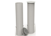 LOT DE 2 FOURREAUX POUR POTEAUX FOOTBALL 102 MM
