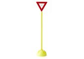 PANNEAU DE SIGNALISATION ROUTIÈRE CÉDEZ LE PASSAGE PLOT LESTABLE