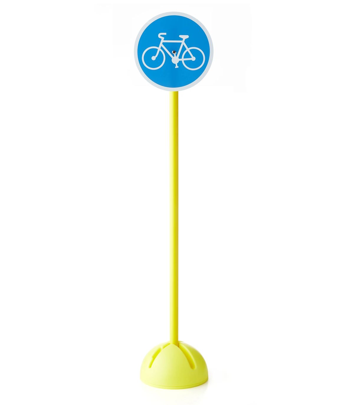 PANNEAU DE SIGNALISATION ROUTIÈRE PISTE OBLIGATOIRE POUR LES VÉLOS PLOT LESTABLE