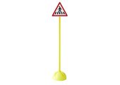 PANNEAU DE SIGNALISATION ROUTIÈRE PASSAGE PIÉTONS BLANC / ROUGE
