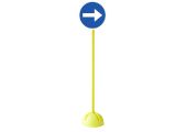 PANNEAU DE SIGNALISATION ROUTIÈRE OBLIGATION DE TOURNER A DROITE