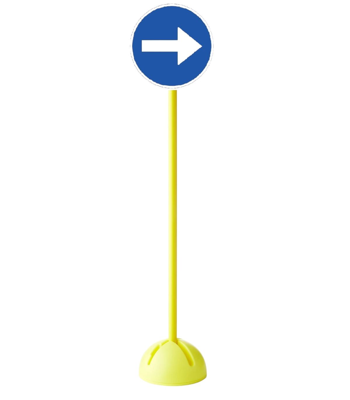 PANNEAU DE SIGNALISATION ROUTIÈRE OBLIGATION DE TOURNER A DROITE PLOT LESTABLE