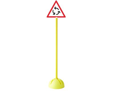 PANNEAU DE SIGNALISATION ROUTIÈRE ROND POINT PLOT LESTABLE