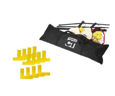 SET DE PICKLEBALL BOIS 4 JOUEURS AVEC MARQUAGES