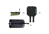 LOT DE 2 RAQUETTES PICKLEBALL FIBRE  