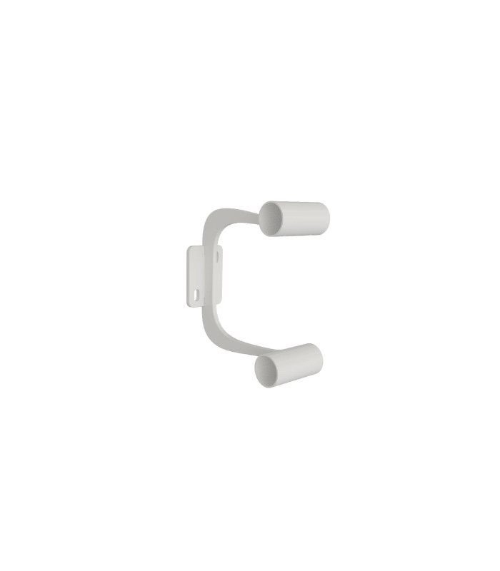 CONSOLE DOUBLE FIXATION MURALE POUR BARRE DE DANSE VUE BIAIS