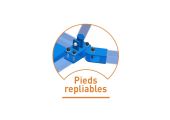 PIEDS REPLIABLES BARRES PARALLELES ENTRAÎNEMENT SUR EMBASES