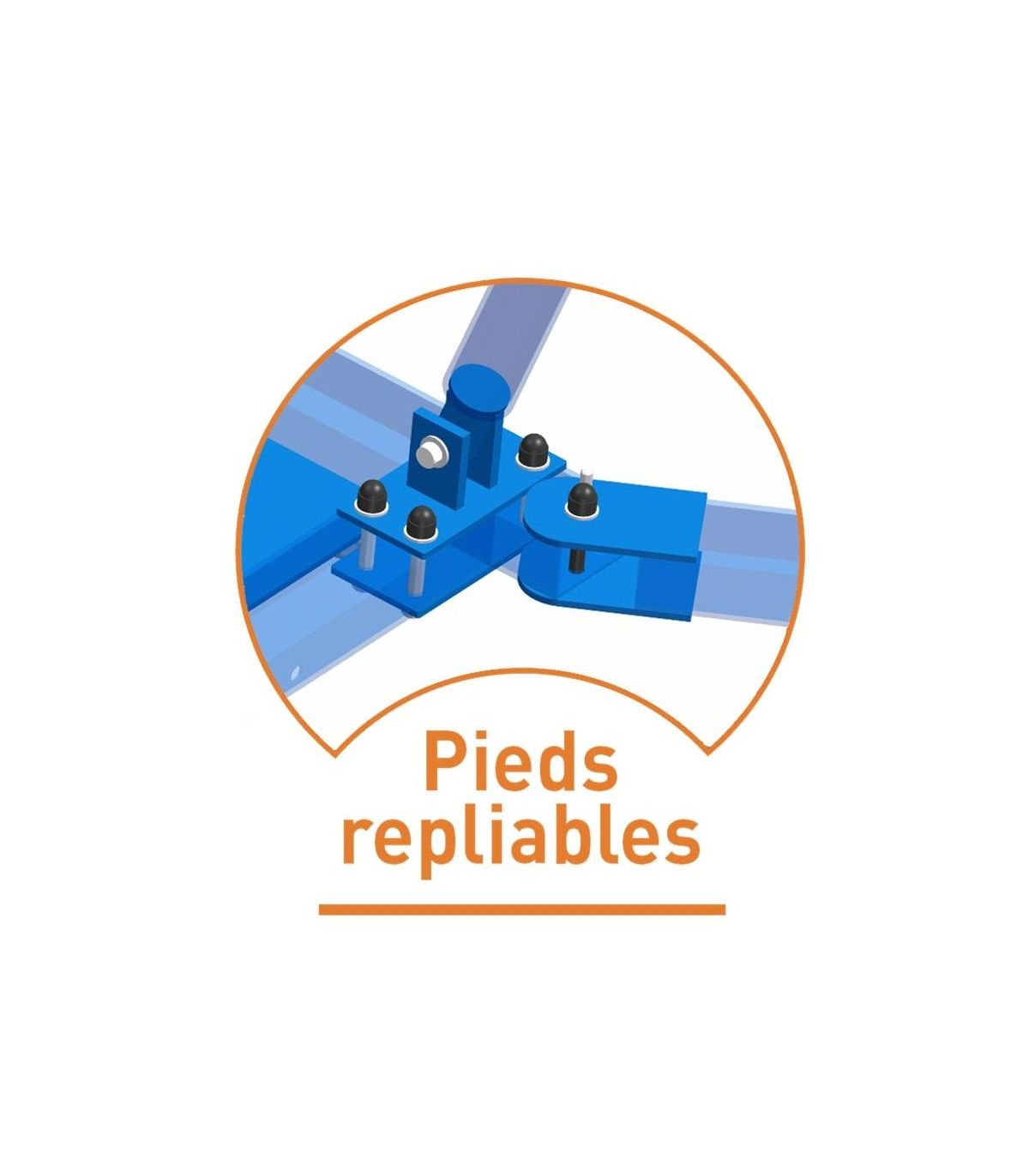 PIEDS REPLIABLES BARRES PARALLELES ENTRAÎNEMENT SUR EMBASES