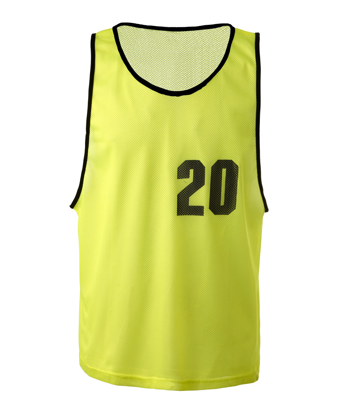 CHASUBLES DE SPORT NUMEROTEES DE 16 A 20 VUE FACE
