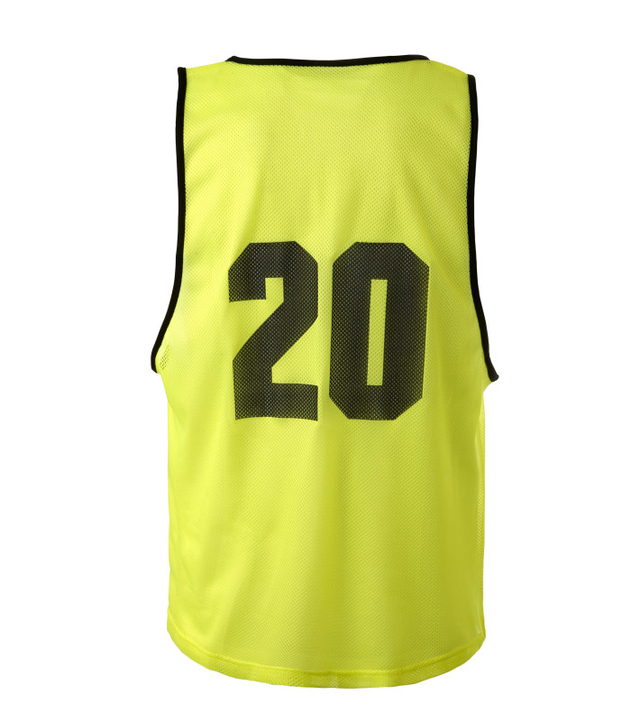  CHASUBLES DE SPORT NUMEROTEES DE 16 A 20 VUE DOS