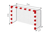 PAIRE DE FILET DE HANDBALL HAUTE COMPETITION