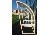 ABRI DE TOUCHE ALUMINIUM  HAUTEUR 1,6 M FOOT RUGBY