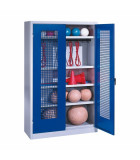 ARMOIRE SALLE DE SPORT PORTES PERFOREES
