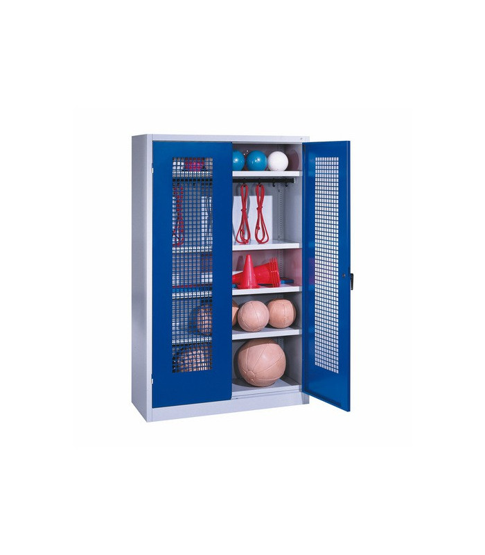 ARMOIRE SALLE DE SPORT PORTES PERFOREES