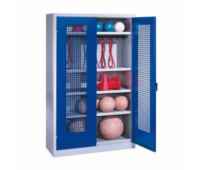 ARMOIRE SALLE DE SPORT PORTES PERFOREES