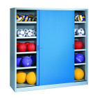 ARMOIRE SALLE DE SPORT PORTES COULISSANTES