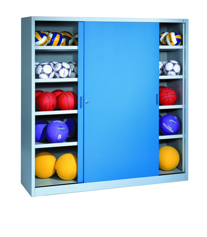 ARMOIRE SALLE DE SPORT PORTES COULISSANTES