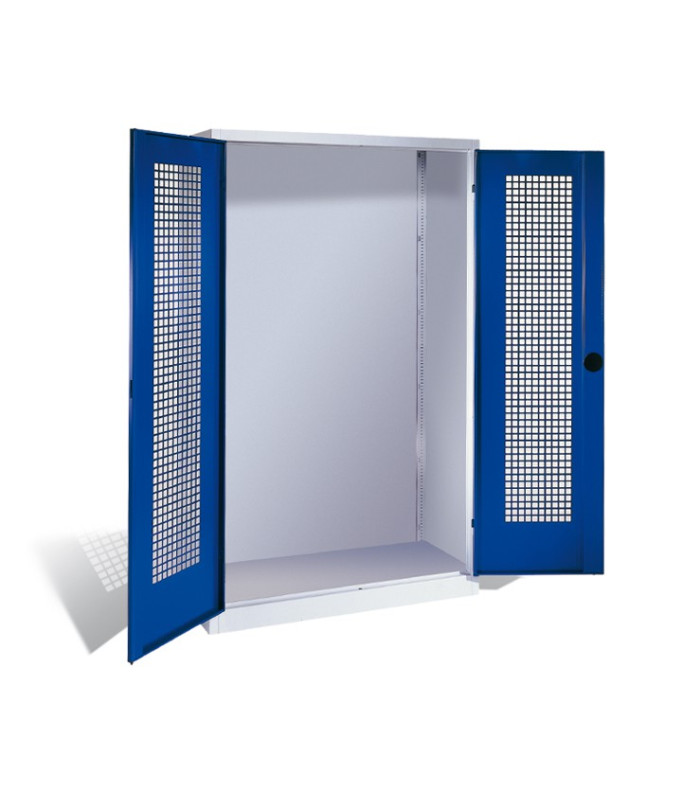 ARMOIRE SALLE DE SPORT PORTES PERFOREES VIDE
